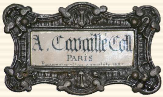 A. Cavaillé-Coll PARIS Reconstruction complète 1881