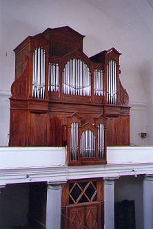 Photographie du buffet de l'orgue