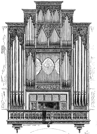 Buffet d'orgue de la cathédrale de Perpignan