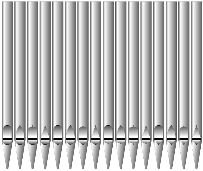Échantillon de seize types d'aplatissages.